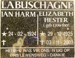 LABUSCHAGNE Jan Harm 1924- &  Elizabeth Hester CROWTHER 1925-2002