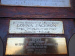 JACKSON Lorna 1915-2001 :: GRATZ Rosemarie 1944-2009