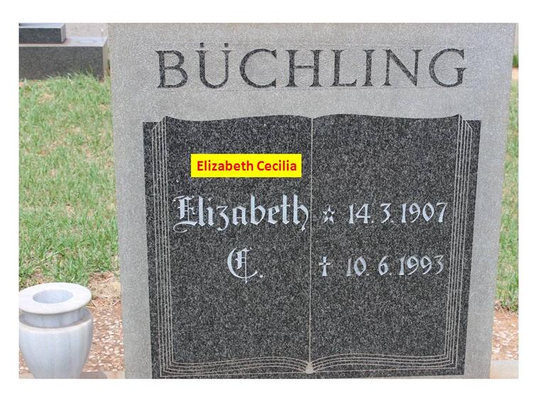BÜCHLING Elizabeth Cecilia 1907-1993