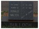 BULLOCH Ronald Walter 1940-1987