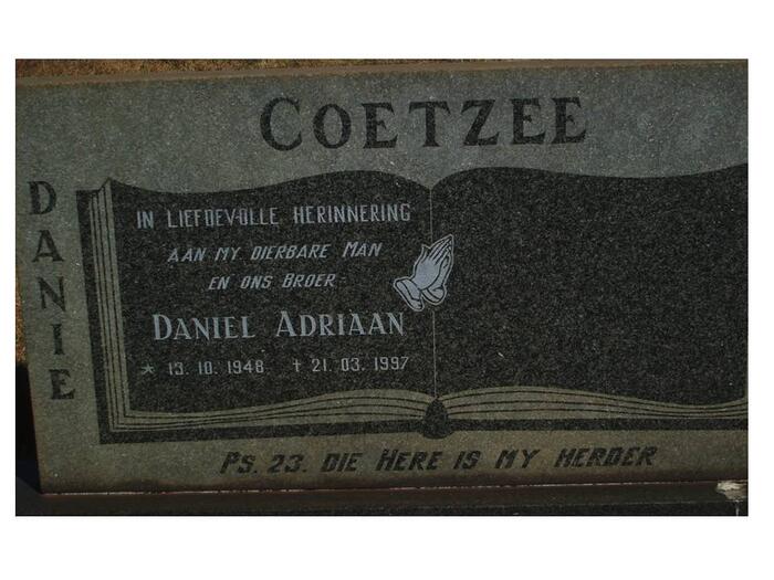 COETZEE Daniel Adriaan 1948-1997