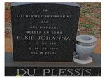 PLESSIS Elsie Johanna, du 1907-1988