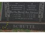 SCHUTTE Jan Adriaan 1898-1991 & Martha Maria 1902-1988
