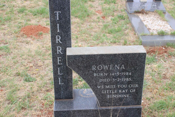 TIRRELL Rowena 1984-1985