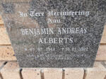 ALBERTS Benjamin Andreas 1944-2002