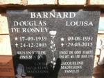 BARNARD Douglas De Rosney 1939-2005 & Louisa 1951-2015