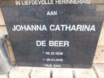 BEER Johanna Catharina, de 1938-2010