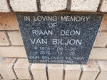 BILJON Riaan Deon, van 1974-2012