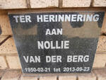 BERG Nollie, van der 1950-2013