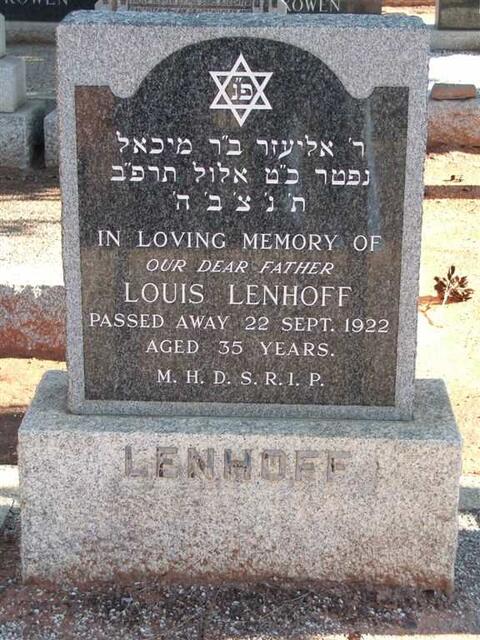 LENHOFF Louis -1922