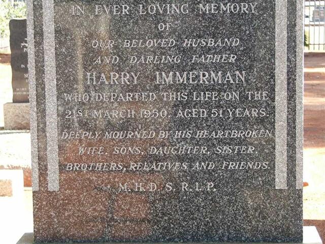 IMMERMAN Harry -1950