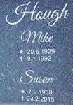HOUGH Mike 1929-1992 & Susan 1930-2018