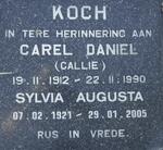 KOCH Carel Daniel 1912-1990 & Sylvia Augusta 1921-2005