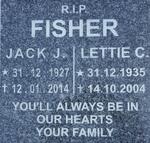 FISHER Jack J. 1927-2014 & Lettie C. 1935-2004