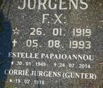 JURGENS F.X. 1919-1993 & Corrie GUNTER 1918- :: PAPAIOANNOU Estelle 1949-2014