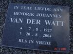 WATT Jacobus C.,van der 1894-1977 & Maria M.STROEBEL 1892-1972 :: VAN DER WATT Hendrik Johannes 1927-2004