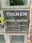 TOLKEN Munnik 1936-2021 & Marthie 1944-