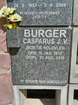 BURGER Casparus J.V. 1932-2010