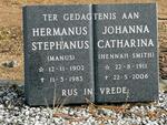 ? Hermanus Stephanus 1902-1985 & Johanna Catharina SMITH 1911-2006