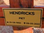 HENDRICKS Piet 1950-2022