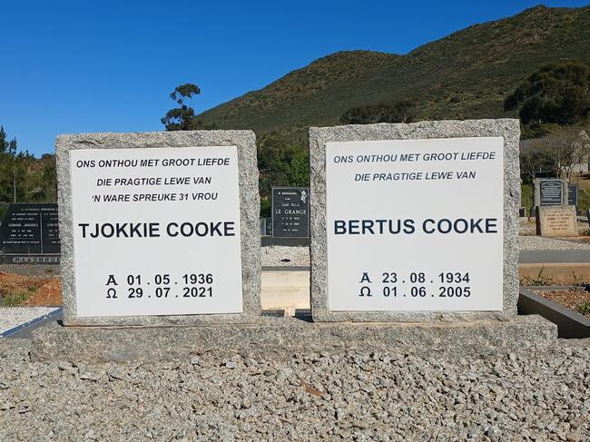 COOKE Bertus 1934-2005 & Tjokkie 1936-2021