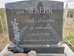 NIEKERK Anna Catharina, van nee WINTERBACH 1922-1977