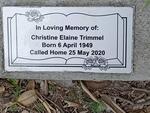 TRIMMEL Christine Elaine 1949-2020
