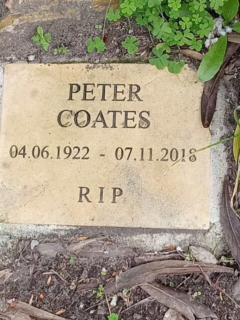 COATES Peter 1922-2018