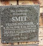 SMIT Frans Hendrik 1932-2023 & Maria Elizabeth 1937-