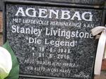 AGENBAG Stanley Livingstone 1948-2019