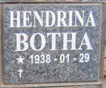 BOTHA Hendrina 1938-