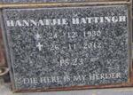 HATTINGH Hannetjie 1930-2012