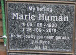 HUMAN Marie 1920-2016