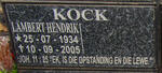 KOCK Lambert Hendrik 1934-2005