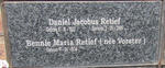 RETIEF Daniel Jacobus 1932-2006 & Bennie Maria VORSTER 1934-