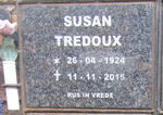 TREDOUX Susan 1924-2015