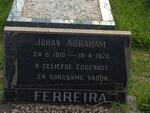 FERREIRA Johan Abraham 1910-1970