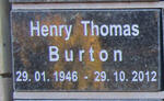 BURTON Henry Thomas 1946-2012