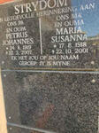 STRYDOM Petrus Johannes 1919-2007 & Maria Susanna 1918-2001