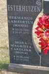 ESTERHUIZEN Hermanus Lambertus 1926-1976 & Mona Magrieta Carolina 1930-2003