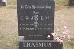ERASMUS C.W.J. 1925-1989 & E.M. 1912-1982
