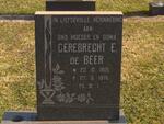 BEER Gerebrecht E. , de 1905-1976