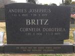 BRITZ Andries Josephus 1905-1977 & Cornelia Dorothea 1906-1977