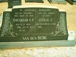 BERG Coenraad A.C., van den 1923-1973 & Cecilia J. VENTER 1920-
