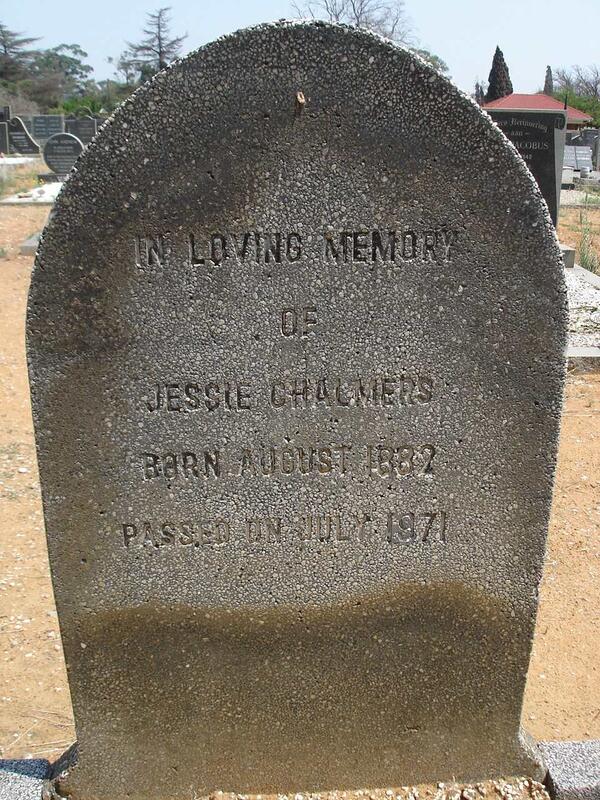 CHALMERS Jessie 1882-1971