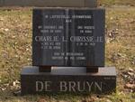 BRUYN Charlie L. 1931-2006 & Chrissie J.E. 1931-