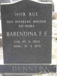 DENNER Barendina F.F. 1903-1975