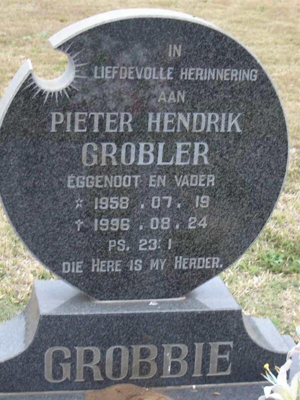 GROBLER Pieter Hendrik 1958-1996