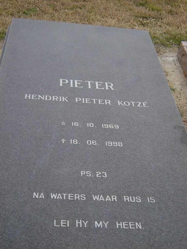 KOTZE Hendrik Pieter 1969-1998