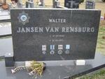 RENSBURG Walter, Jansen van 1944-1992